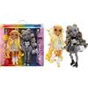 Rainbow High Shadow High Special Editon Madison Twins 2 Pack - SUNNY & LUNA - Bambole fashion con abiti griffati gialli e grigi da abbinare con accessori - Età 4-12 anni