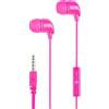 Music Sound | AURICOLARI Fullcolor In-Ear | Auricolari con Filo e Microfono - Jack 3.5 Mm - Colore Rosa