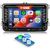 CAMECHO 2+64G Android 13 Autoradio per VW Golf 5 Polo Skoda, Senza Fil Carplay Android Auto, 7 Pollici 2 Din Bluetooth Scheromo avec GPS/WiFi/USB/FM/RDS/SWC