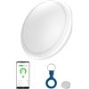 EMEBAY - Bluetooth Tracker Localizzatori Oggetti, Funziona con APP mobile compatibile Android e iOS, Tracker Anti Perdita Trova oggetti e Valigie Portafogli Chiavi Animali domestici Bambini di età