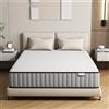 Matoresu Materasso singolo da 25 cm, materasso ibrido in memory foam a molle interne in una scatola per il massimo supporto e sollievo dalla pressione, materasso singolo (190 x 90 x 25 cm)