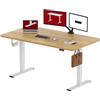SANODESK Scrivania ad Altezza Regolabile, 160 x 60 cm, Scrivania, Altezza Regolabile, Sedile Elettrico ergonomico, Tavolo, Scrivania per Computer per Home Office, Home Office (Acero)