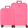 Enso Annie, valigia da cabina, bagaglio a mano, interno con due scomparti, realizzata in materiale ABS resistente e leggero, 4 ruote girevoli, lucchetto a combinazione laterale, di Joumma Bags