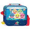 Baby Shark Happy Family Neceser adattabile al trolley con tracolla Azzurro 23x20x9 cms Poliestere
