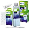 Philips AquaClean - Kit completo per macchine da caffè: filtro acqua CA6903, disincrostante 250 ml, grasso HD5061, sgrassante CA6704/10 (6 compresse), spazzola per pulizia