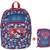 ZAINO SCUOLA SEVEN 3 SCOMPARTI MINNIE + ASTUCCIO 3 ZIP