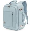 VANKEV Zaino easyJet 45x36x20 Zaino da Viaggio Aereo Bagaglio a Mano | Donna Uomo 30L Borsa da Cabina, Borsa leggera casual per Scuola Lavoro Trekking, per PC Portatili 15.6 Pollici, Azzurro