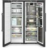 Ⓜ️🔵🔵🔵 LIEBHERR XRFbs 5295 Peak BioFresh NoFrost - Frigorifero Side-by-Side, GARANZIA 10 ANNI INCLUSA* originale LIEBHERR, frigo-congelatore con BioFresh e NoFrost, ACCIAIO NERO, 185,5 x 120,4 cm, Nuova classe D e C