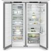 Ⓜ️🔵🔵🔵 LIEBHERR XRFsf 5225 Plus BioFresh NoFrost - Frigorifero Side-by-Side, GARANZIA 10 ANNI INCLUSA* originale LIEBHERR, frigo-congelatore con BioFresh e NoFrost, COLOR ACCIAO, 185,5 x 122,6 cm, Nuova classe D e C