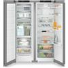 Ⓜ️🔵🔵🔵 LIEBHERR XRFsf 5240 Plus NoFrost - Frigorifero Side-by-Side, GARANZIA 10 ANNI INCLUSA* originale LIEBHERR, frigo-congelatore con EasyFresh e NoFrost, color acciaio, 185,5 x 122,6 cm, Nuova classe D e D
