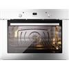 Ⓜ️🔵🔵🔵 ILVE OV80SM3 - Forno elettrico multifunzione, Incasso, 80 cm, Capacità 97 L, Acciaio inox, Temp. 300°C, 9 Funzioni, Linea Professional Plus, Nuova classe A