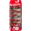 Mattel Hot Wheels - Set 5 Veicoli Core Mattel per l`80° Anniversario, macchinine in Scala 1:64 con Decorazioni e Confezione da Collezione,Mattel,Eta 3+