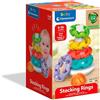 Clementoni Stacking Rings, Anelli Impilabili, Torre di 5 Anellini Gioco Prima Infanzia Made in Italy, Linea Play For Future, Stimola Manualita e Percezione Visiva,Clementoni,Eta 6-36 mesi