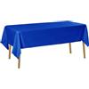 JIUERYY Tovaglia in Raso per Banchetto di Nozze Banchetto Evento Decorazione Battesimo, Blu Reale, 145x320CM