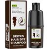 Alisvia Shampoo Colorante Marrone, Formula Tonalità Castano Duratura, Hair Dye Shampoo, Pulizia Delicata, Adatto Ad Ogni Tipo Di Capelli, Nutrizione In Profondità E Lucentezza Setinata