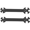ECSiNG 2 chiavi 6 in 1 RC chiave multifunzione di piccole dimensioni portatile buona lavorazione ad alta durezza adatta per dadi M3 M4 M5 M5.5 M7 M8