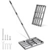 Fuuner Rastrello livellatore per prato, strumento di livellamento per prato resistente con manico extra lungo in acciaio resistente, ideale per prati, cortile, giardini, campi da golf, fattorie e pascoli