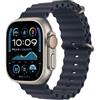Apple Watch Ultra 2 GPS + Cellular 49mm Cassa in Titanio con Navy Ocean Band