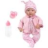 Bayer Design 93363AF bambola reborn, reale, bambolotti, neonata, come vere, con ciuccio, biberon
