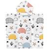 Treer Poncho Accappatoio per Bambini con Cappuccio, Animale Cartone animato Poncho Asciugamano in Microfibra Asciugatura Rapida Assorbente Telo da Bagno per Spiaggia (70x90cm,Tartaruga)