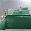 Caleffi Trapunta Bicolor Singolo Verde in Cotone - 78189