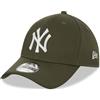 New Era New York Yankees MLB League Essential Verde Oliva 39Thirty Berretto Elasticizzato