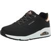 Skechers Uno Shimmer Away, Scarpe da Ginnastica Donna, Nero, 39 EU Larga