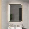 DEGHI Specchio da bagno led 60x80 cm luce retroilluminata e frontale con antiappannante - Atens