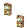 JR FARM Anelli di Verdure | Confezione Doppia | 2 x 200 g | Alimento complementare per roditori e conigli nani | Può essere uno snack croccante | Ripieno gustoso di verdure