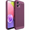 Moozy VentiGuard Cover per Xiaomi Redmi Note 12 5G, Viola - Custodia Traspirante con Motivo Perforato per Circolazione dell'Aria, Ventilazione, Cover Anti-Surriscaldamento Phone Case