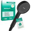 hansgrohe Activera S - Doccetta per doccia a risparmio idrico 8 l/min (EcoSmart), Doccino con 1 getto, Soffione doccia rotondo con funzione anticalcare, nero opaco, 28031670