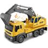 LioMaxi Scala 1:16 Escavatore, Escavatori Grande camion Giocattolo con Luci e Suoni Funzione, Veicoli da cantiere Giocattolo Regalo per Bambini 3 4 5 6 Anni