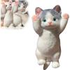 GIUSOBG Antistress Giocattoli da Spremere di Gatto 13cmx7cm, Squishy Gatto Fidget Anti Stress Squeeze Toy, Relax per Bambini e Adulti, regali di Natale Regalo di Relax e Divertimento (C)
