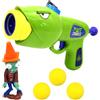 IFHDO Gioco di Tiro Bersaglio Set, Giocattoli Zombie Pea, Spara al Giocattolo Bersaglio, Pistola Giocattolo Cannone, Pea Shooter Sun God Zombie Toy, Cartoon Figurine, Giochi giocattoli per bambini