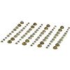 Artemio Set 80 perline adesive in plastica, oro, 10 x 0,3 x 12,5 cm 11060308