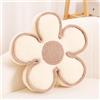 Kcvvcr Cuscino a forma di fiore, morbido cuscino da pavimento a forma di fiore, decorativo per divano, letto (35 cm, avorio)