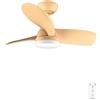 Cecotec - Ventilatore da Soffitto con luce EnergySilence Aero 3050 Orange, 35 W, motore DC, diametro 92 cm con luce LED, telecomando, timer, 6 velocità e 3 lame