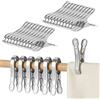 Liuliushun 20 Pz Mollettoni Telo Mare, Molletta Grande, Mollette per Asciugamani da Spiaggia, Mollette Acciaio inox, Clips Mollettoni per Asciugamani Spiaggia Telo da Spiaggias Lenzuola Vestiti Piumoni