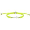 SAILBRACE Bracciale argento TENNIS NEON YELLOW BRAIDED