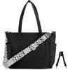 Cozary Borsa Tote Donna, Borsa a Tracolla in Velluto a Coste Grande Capacità,con 2 Spallacci Regolabili, Cerniera e Tasche Multiple Per Lavoro, Viaggi, Shopping
