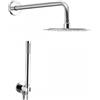 Arcdesign Selection Set doccia completo composto da braccio a parete soffione ultraslim 20 cm tondo e doccino