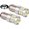 PYRJIN Bay15d P21/5W 12V-24V 1157 Lampadina Led, Super Bright Con Proiettore, Bianco 6000K, Per Luci Di Posizione, Luce Dei Freni, Fanali Posteriori. -2Pcs