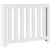 vidaXL Copertura Termosifone Bianca 104x20x82 cm in Legno Multistrato, copritermosifone, Copertura termosifone Ampia, Copertura Sottile termosifone