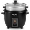 Aroma Housewares - Cuociriso a vapore ARC-363-1NGB, vaporiera, da 2 a 6 tazze di riso, colore: Argento