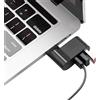 Generic Hub USB portatile | Hub USB a 3 porte per laptop | Docking station per laptop USB ruotabile di 90/180 gradi per notebook con unità Flas
