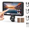 NEEWER F700 7 Monitor da Campo per Fotocamera, 2000nit HD 1920x1080 IPS Touch Screen 3D LUT, Loop in/Out HDMI 4K Peak Focus DSLR Video Assist HDR Waveform, ColdShoe, 2 Batterie NP-F750, Panno Pulizia