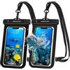 UNBREAKcable Custodia Impermeabile - [2 Pezzi] Fino a 7,0 Pollici, IPX8, Custodia Impermeabile per Il Nuoto per iPhone 13 PRO 13 12 11 XS X XR SE 8 7 6 Samsung XiaoMi Huawei