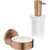 Grohe Essentials dispenser per sapone, 40369DL1+40394DL1, Essentials [Accessori Bagno > Portasapone]