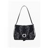 Desigual Borsa a tracolla effetto pelle con borchie piccola