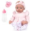 Bayer Design 93827AE bambola reborn, reale, bambolotti, neonata, come vere, con ciuccio, biberon